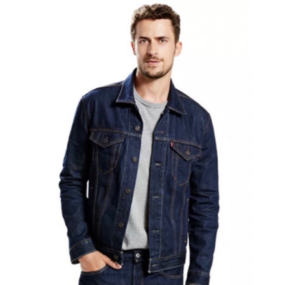 Levi’s Rinse Denim Trucker Jacket Size Xl Reg $89 “Excellent”